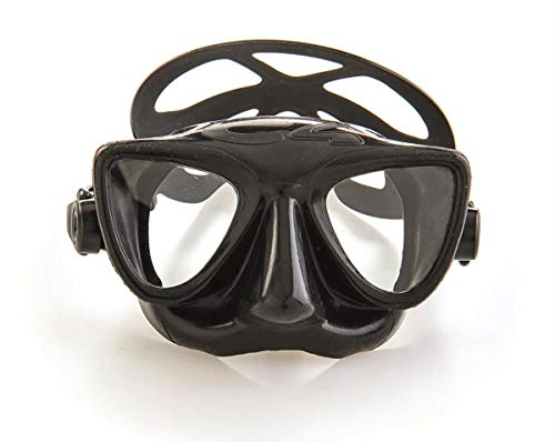 C4 Masks and Snorkels Plasma maschera subacquea nera standard basso volume