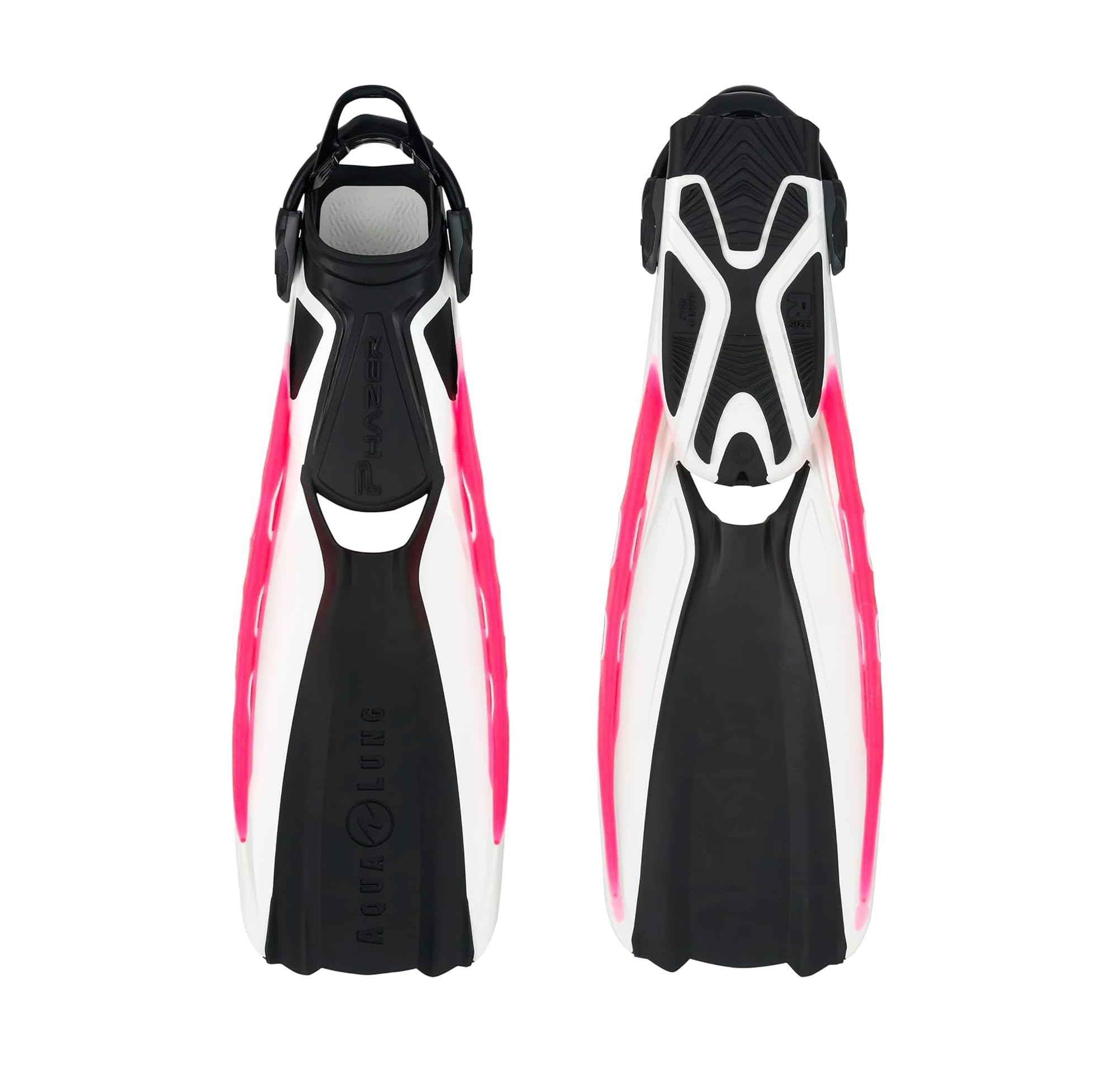 Aqualung Pinne da immersione PHAZER pinne sub bianco e rosa