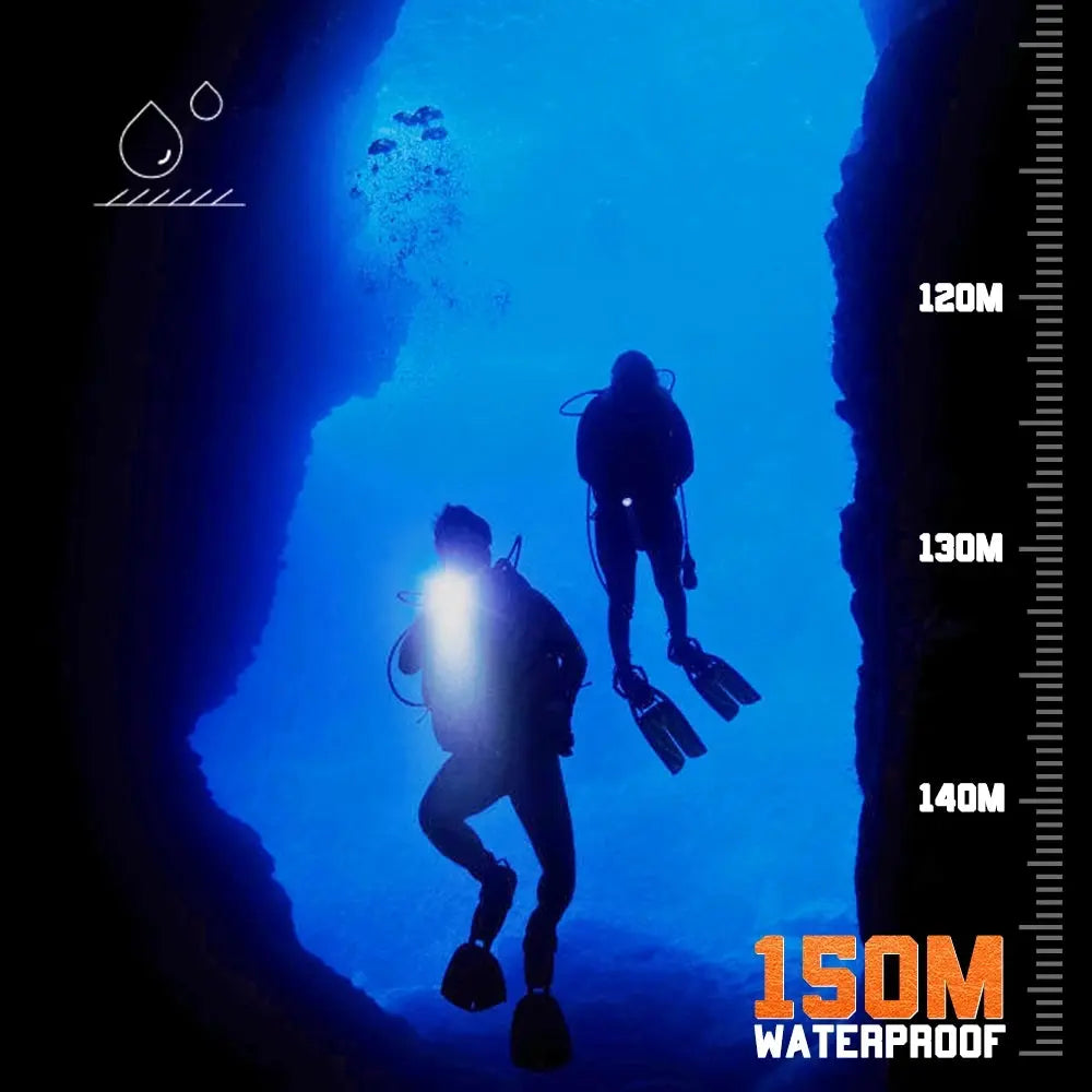 OrcaTorch Technical Diving D511 Max torcia subacquea 2200 lumen EU spot 8°