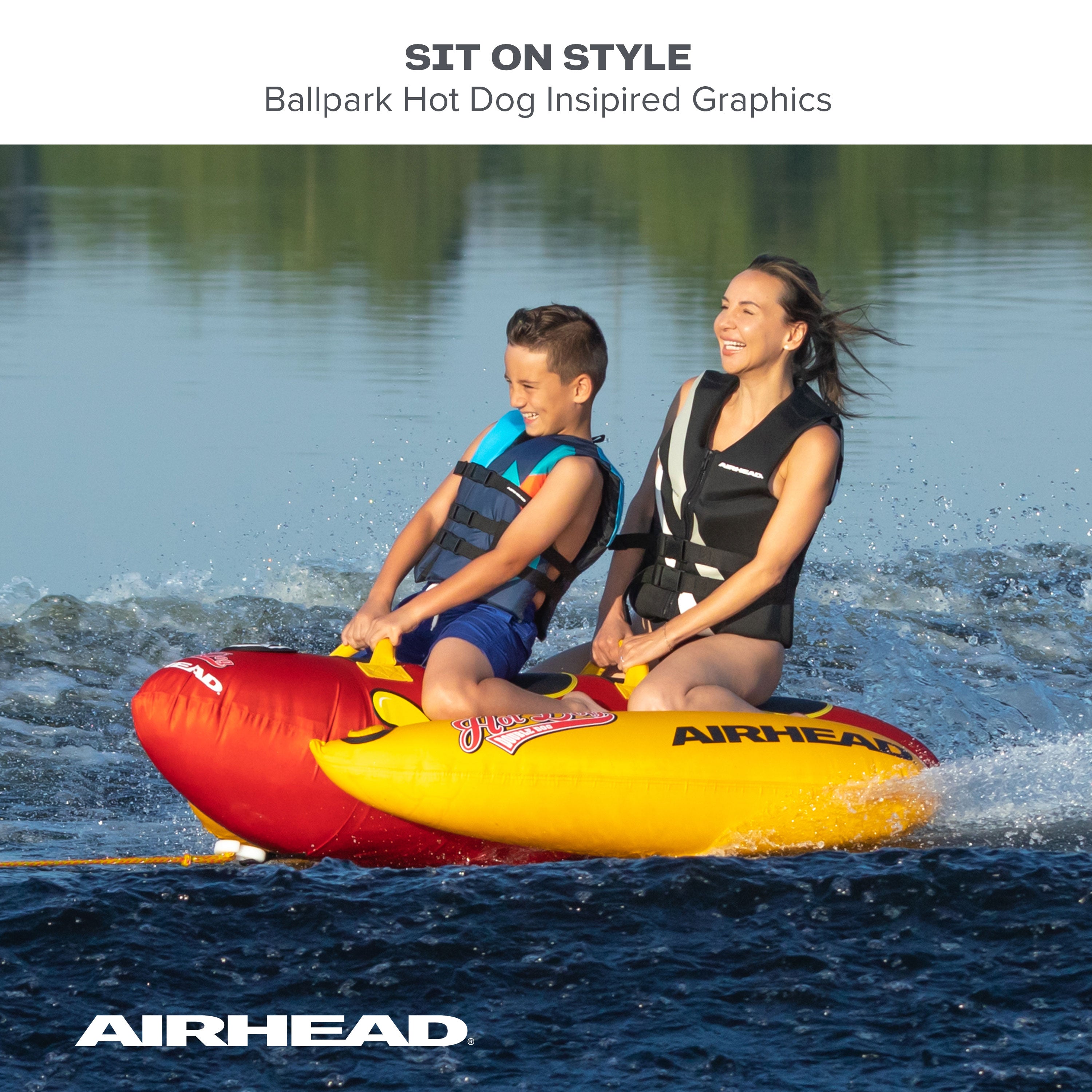 AIRHEAD Towable Tubes Double Dog tubo trainabile 2 persone
