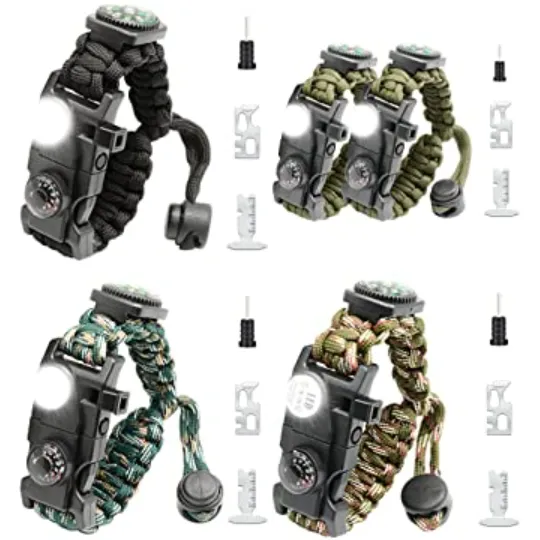 NEW-Vi Survival Paracord Bracelet 20 in 1 bracciale survival regolabile