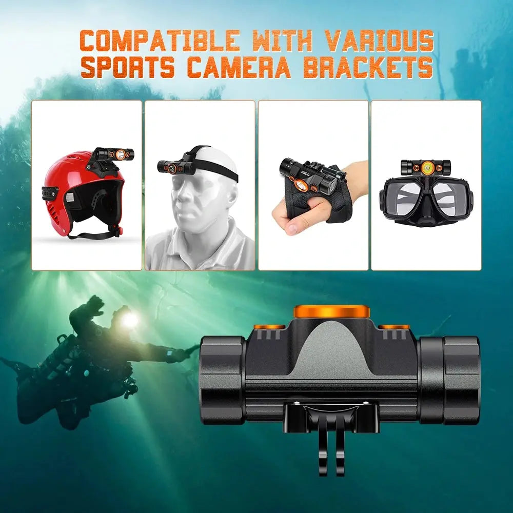 OrcaTorch Technical Diving Mazu TD01 lampada subacquea 1 batteria USB-C 18650