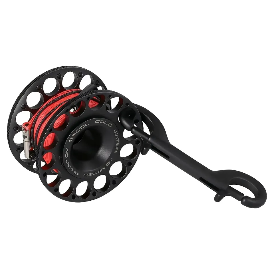 OrcaTorch Accessories Phantom 2.0 30M mulinello sub nero+verde in alluminio