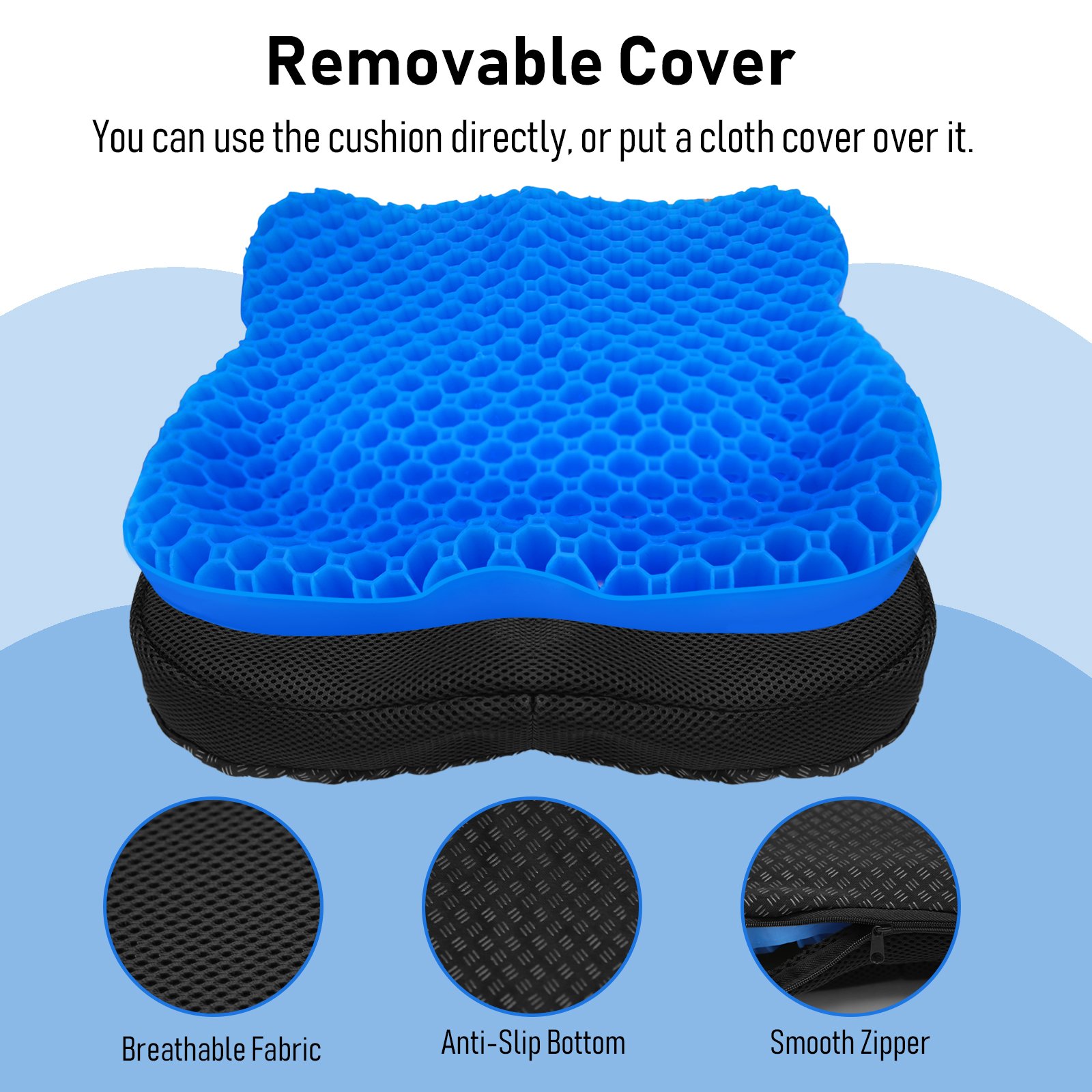 NEW-Vi Kayak Seat Cushion cuscino per kayak in gel antiscivolo