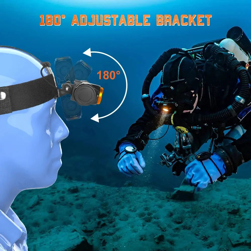 OrcaTorch Technical Diving Mazu TD01 lampada subacquea 1 batteria USB-C 18650