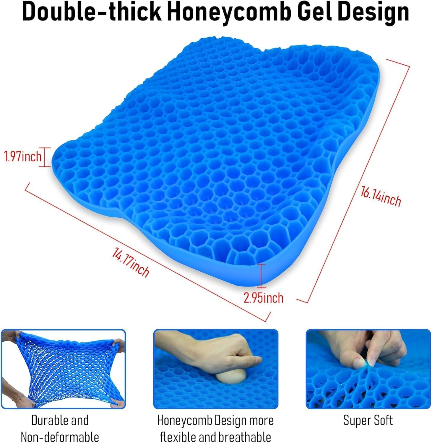 NEW-Vi Kayak Seat Cushion cuscino kayak gel impermeabile 7,5 cm