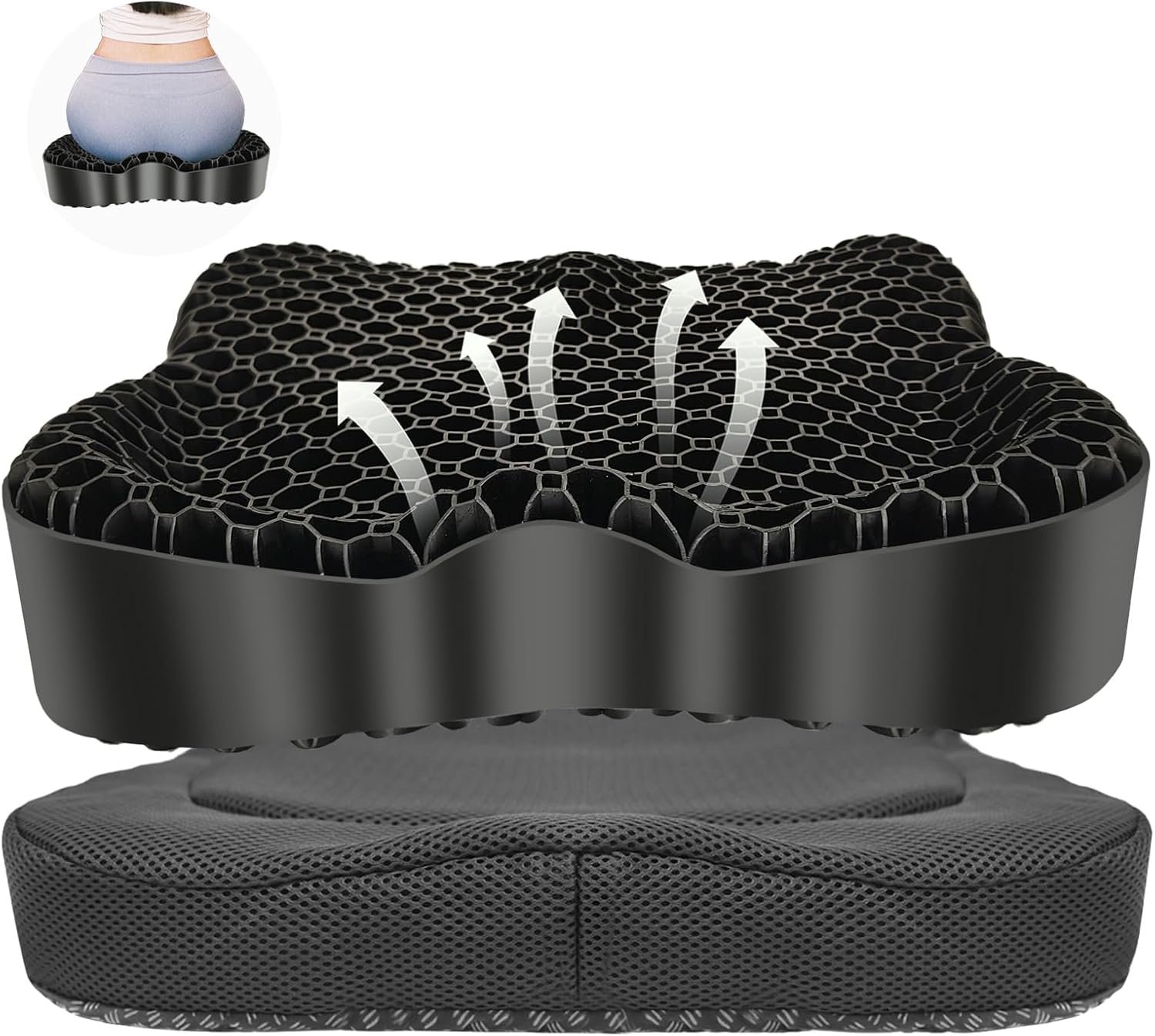 NEW-Vi Seat Cushion for Office cuscino in gel rinfrescante