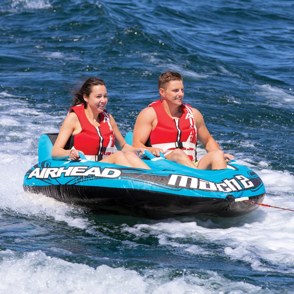 AIRHEAD Towable Tubes Mach 2 ciambella trainabile 2 persone con seduta cockpit